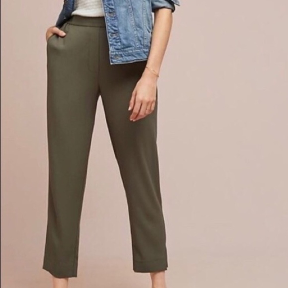 Anthropologie Crepe Trouser Pant